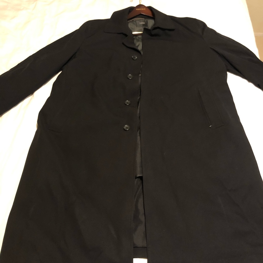 Black SANYO trenchcoat